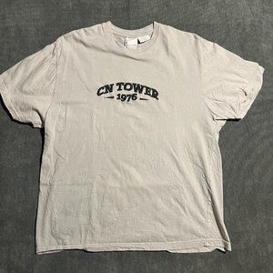 CN Tower Embroidered Grey Medium T (fits S)